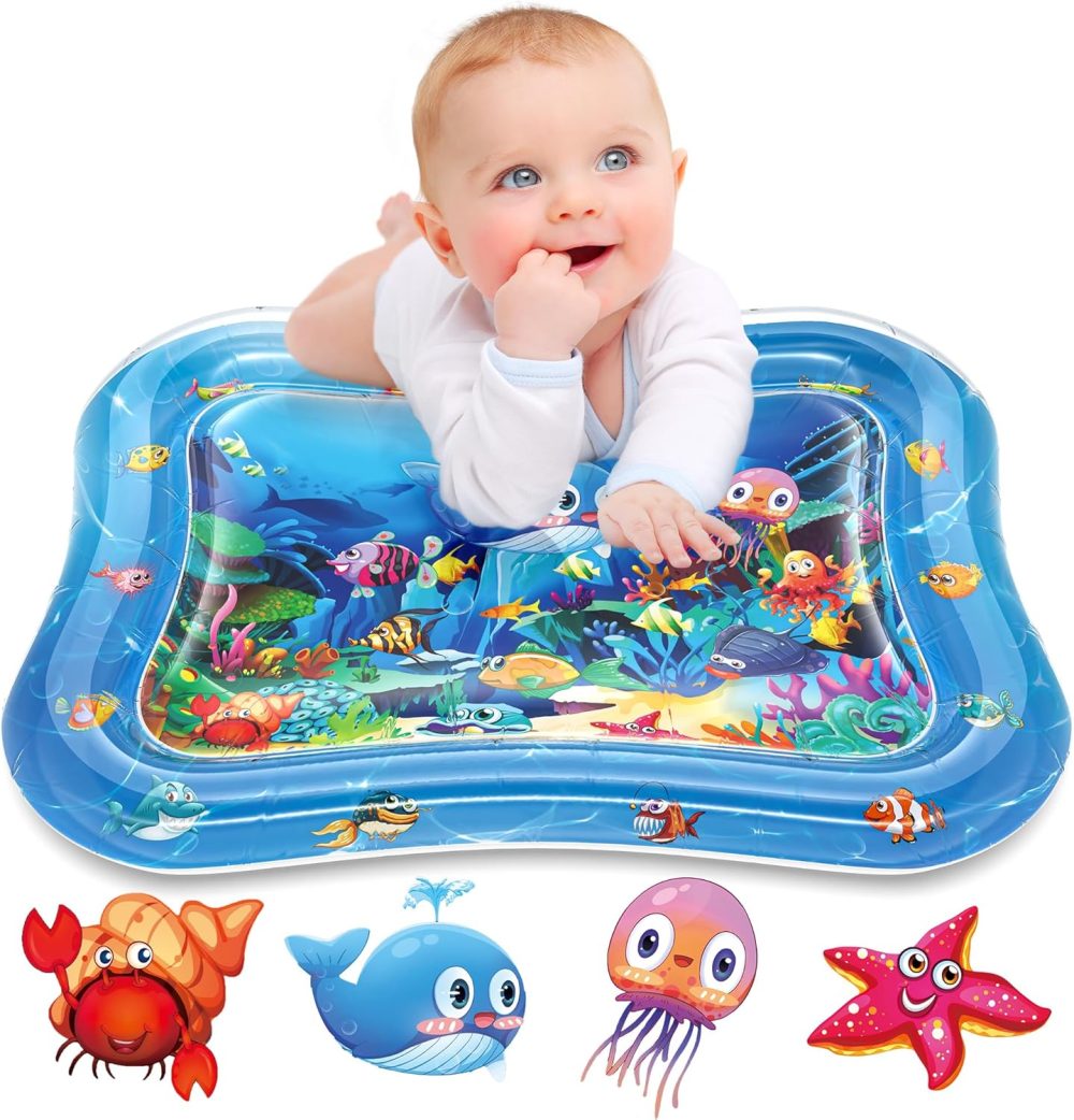 💦🐠 Infinno Inflatable Tummy Time Mat – Premium Baby Water Play Mat