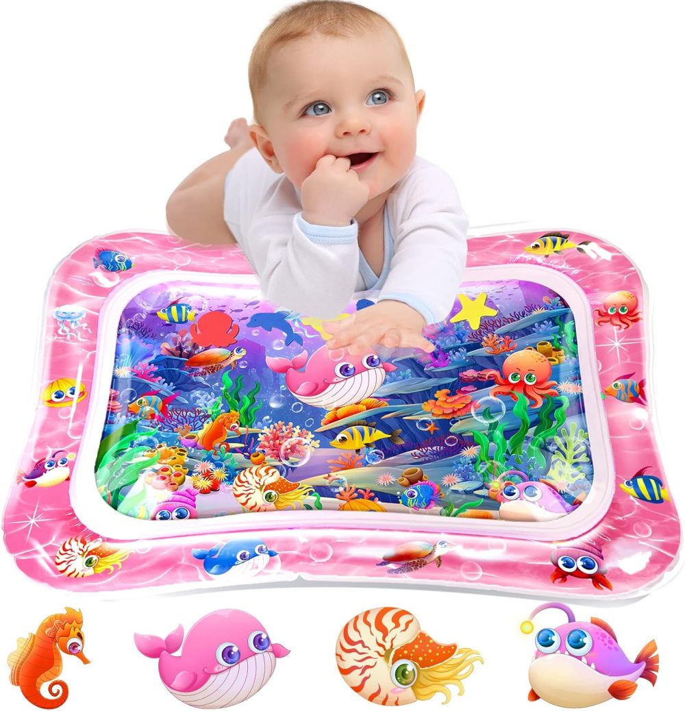 💦🐠 Infinno Inflatable Tummy Time Mat – Premium Baby Water Play Mat
