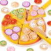 🍕👨‍🍳 Uandhome Wooden Pizza Kitchen Play Set