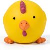 🐔🔊 CHICKEN LOOK SQUEAKY PET TOY - Chú gà cao su bóp kêu