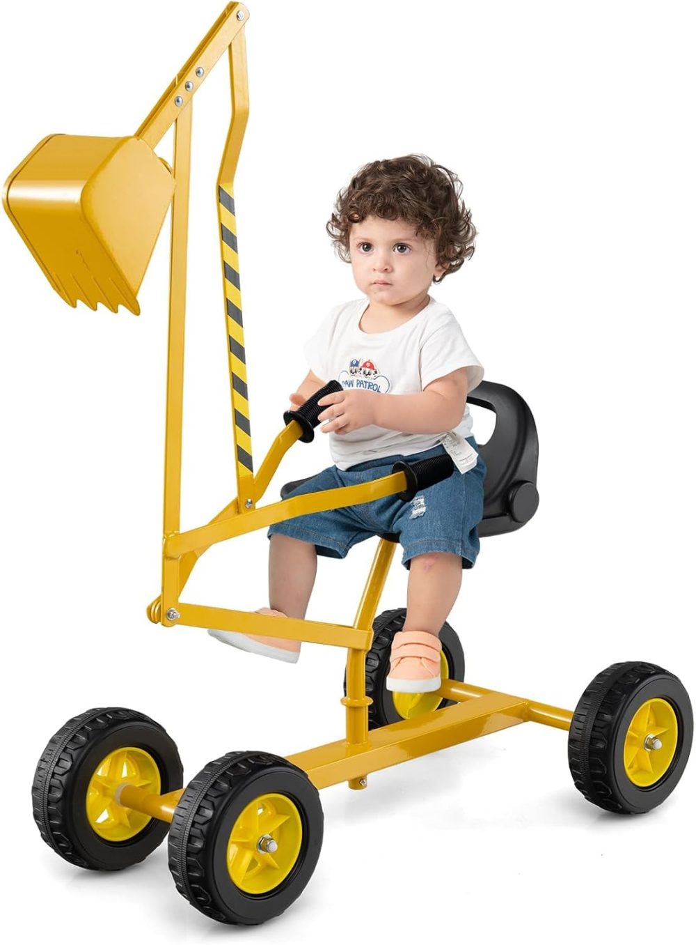 🚜🏖️ BABY JOY KIDS SAND DIGGER Xe xúc cát ngồi lái 360°