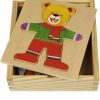 🐻👕 KAPER KIDZ – DRESSING BEAR BOY WOODEN PUZZLE - Gấu gỗ thay trang phục