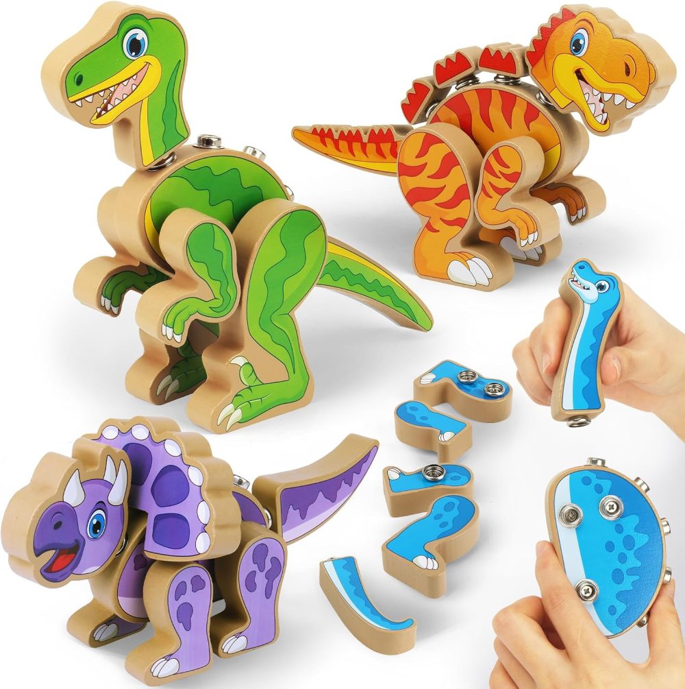 🦖🔧 COOGAM BUILD YOUR OWN DINOSAURS – BỘ KHỦNG LONG GỖ THÁO LẮP STEM