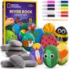 🎨🪨 NATIONAL GEOGRAPHIC ROCK PAINTING SET Bộ nghệ thuật tô màu 15 viên đá