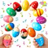 🥚🎶 JOYIN WOODEN EGG SHAKERS – 12 PIECES Bộ 12 trứng lắc gỗ Maracas